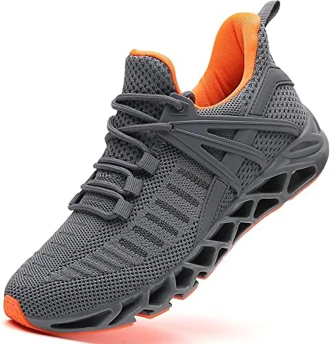 tsiodfo sneakers for men sport running shoes athletic tennis walking shoes jogging fashion sneaker mesh breathable dark grey size 11